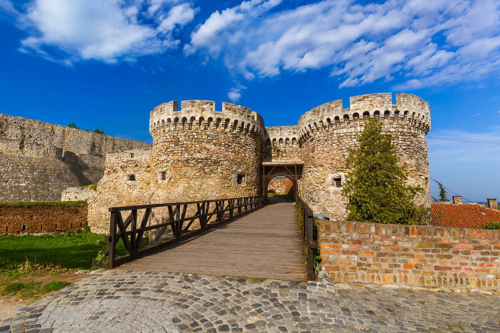 Kalemegdan fortress in Belgrade - Serbia - architecture travel background